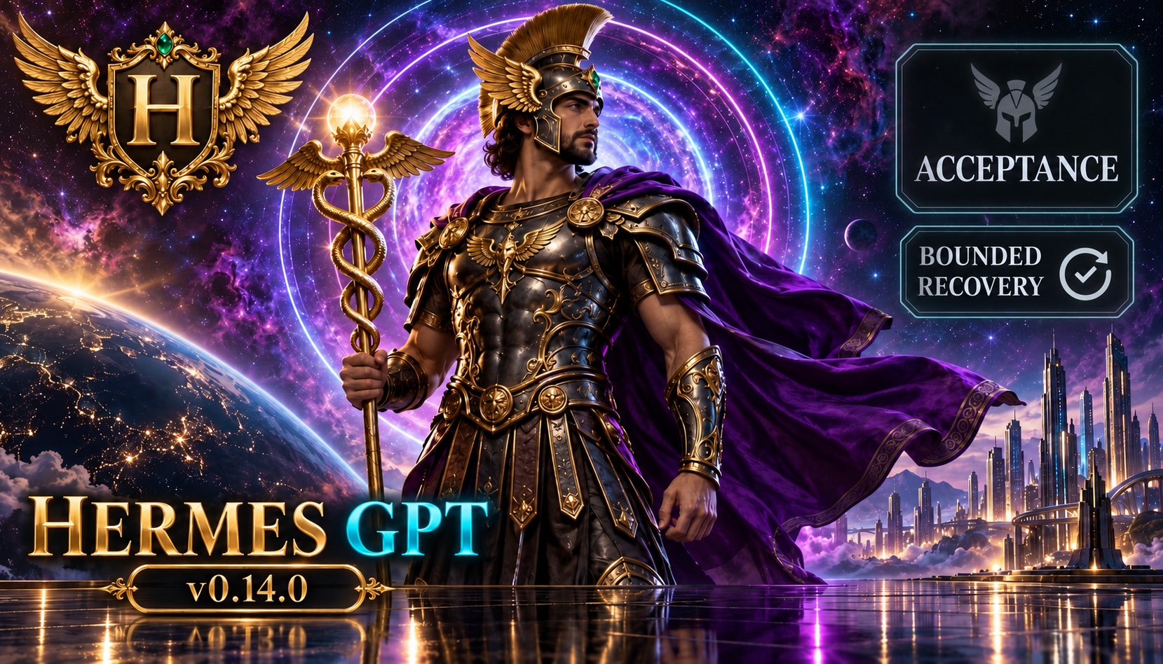 Hermes GPT v0.14.0: an armored Hermes beside acceptance and bounded recovery panels